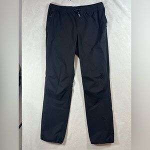 L.L. Bean Size Large 34” Inseam Black Waterproof Joggers Cozy Fit Durable Fabric